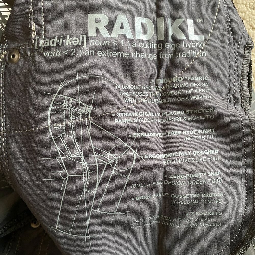 KUHL Radikl Pant 30x34 Klassik Fit Hybrid Breathable Stretch Carbon Gray NWT - Picture 12 of 16